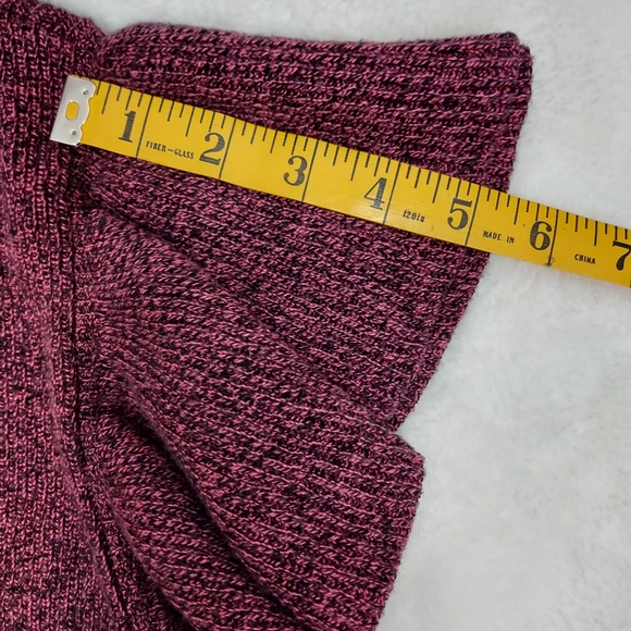 Express Berry Black Knit Deep V Neck Butterfly Sleeve Sweater Dress Size S - Picture 8 of 9